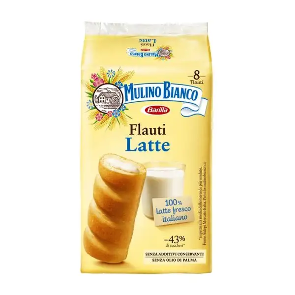 Mulino Bianco Flauti with milk cream 280g