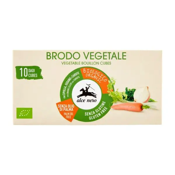 Ship Italian food across Europe Alce Nero Organic Veg Stock Cube 100g