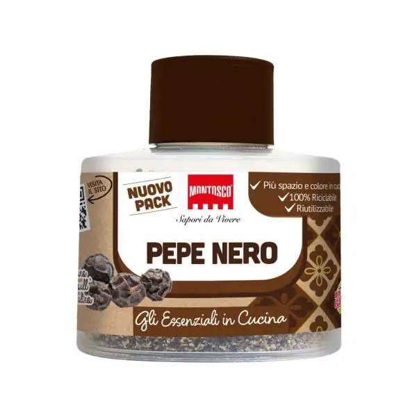 PEPE NERO MACINATO - Busta Piccola - Montosco Spezie di qualità