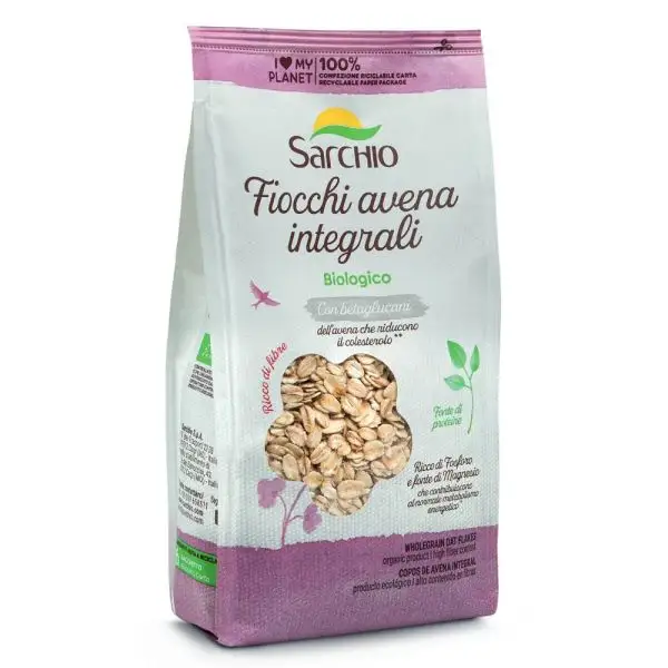 Sarchio Fiocchi d'avena bio gr. 375 Spesa online da Palermo verso