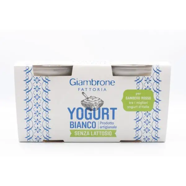 Giambrone Yogurt bianco senza lattosio gr. 150 x 2 Spesa online da Palermo  verso tutta Italia