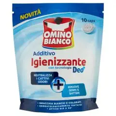 Omino Bianco Idrocaps Additivo igienizzante sbiancante x 10
