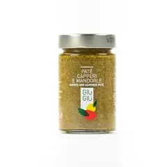 giù giù patè capperi e mandorle sicilia siciliano gr 200 prezzemolo e vitale