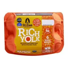St.Ewe Rich yolk free range eggs x6