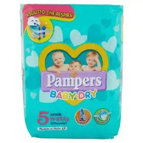 Pampers Pannolini baby dry junior x 16
