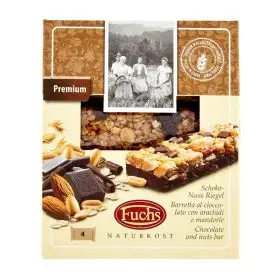 Fuchs Chocolate and nut bars 128g