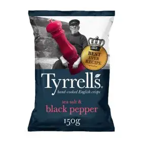 Tyrrells Chips sea salt and black pepper gr.150