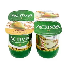 Danone Actvia yogurt pera e cereali e frutta gr. 125 x 4