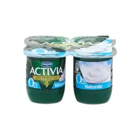 Danone Activia yogurt  magro 0 % bianco gr. 125 x 4