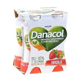 Danone Danacol yogurt fragola ml. 100 x 4