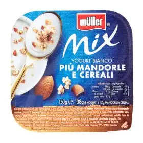 Müller Mix yogurt bianco mandorle e cereali gr. 150