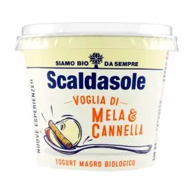 Scaldasole Organic low-fat apple and cinnamon yogurt 250g
