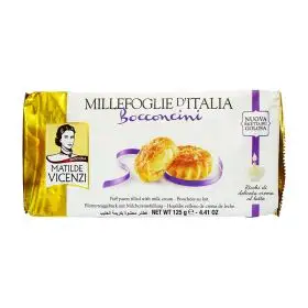Matilde Vicenzi Puff pastry bites filled with milk cream 100g
