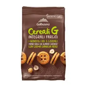 Galbusera Cereali G biscotti integrali con crema gianduia gr. 250