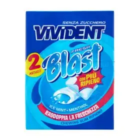 Vivident Fresh Blast Blue 2x24
