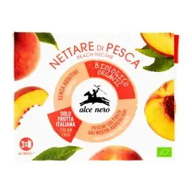 Alce Nero Organic peach nectar box 3x200ml