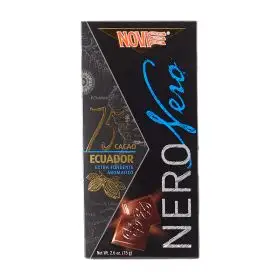 Novi Nero Ecuador cioccolato extra fondente aromatico 75% gr. 75