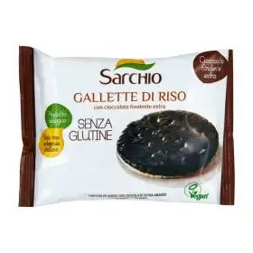 Sarchio Gallette di riso al cioccolato fondente bio gr. 34