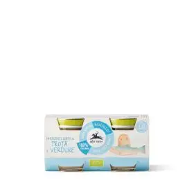 Alce Nero Organic trout and vegetable purè baby food 2x80g