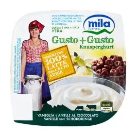 Mila Yogurt gusto + gusto vaniglia cioccolato gr. 150