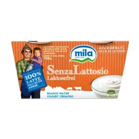Mila Yogurt bianco senza lattosio gr. 125 x2