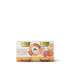 Alce Nero Organic Baby food plum and biscuit 2x80g