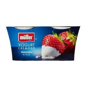 Müller Yogurt cremoso alla fragola gr. 125 x2