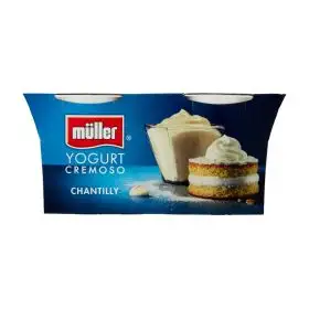 Müller Yogurt cremoso alla crema chantilly gr. 125 x 2
