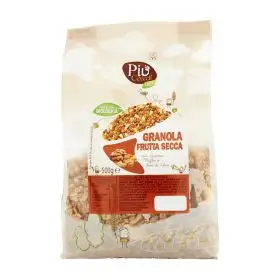 PiuCereali Bio Dried fruit granola 500g