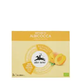 Alce Nero Organic apricot nectar brick 3x200ml