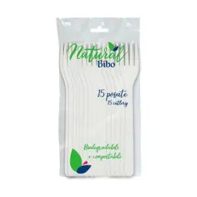 Bibo Forchette Bioplastica 15pz