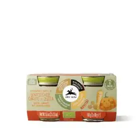 Alce Nero Organic baby food with lentils and carrots 80g x 2