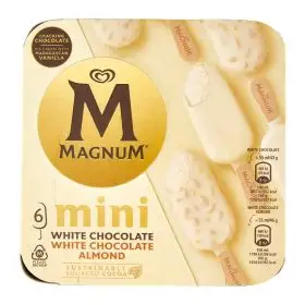 Algida Magnum mini White Chocolate White Chocolate Almond x 6