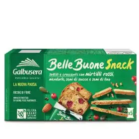Galbusera BelleBuone snack mirtilli, mandorle e semi di zucca 150g