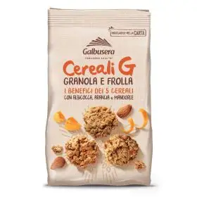 Galbusera Cereal G biscotti con granola, frolla e frutta gr. 300