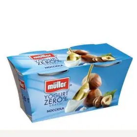 Müller Yogurt 0% Nocciola gr. 125 x 2