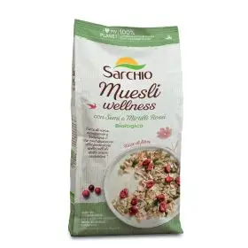 Sarchio Muesli wellness con semi e mirtilli rossi bio gr.300
