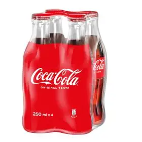 Coca cola Coca Cola in vetro cl.25 x 4
