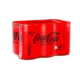 Coca cola Zero mini lattina cl.15x6