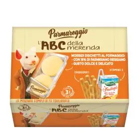 Parmareggio L'abc della merenda con dischetti al formaggio 8x25g