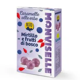 ValverbeBio Caramelle Bio Monviselle Mirtillo e Frutti di Bosco gr.30