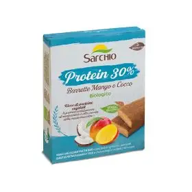 Sarchio Barrette Protein mango e cocco bio senza glutine 135g