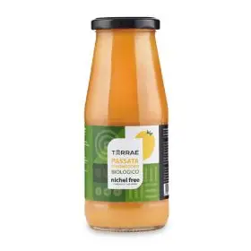Terrae Organic Nichelfree yellow datterino tomato puree 420g
