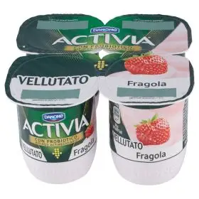 Danone Activia yogurt vellutato fragola gr. 125 x4